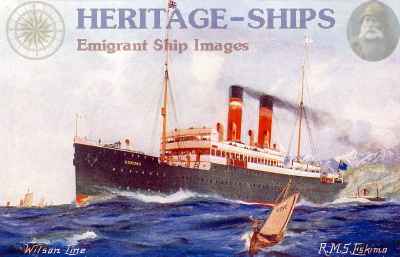 Eskimo, Wilson Line steamship in norwegian waters