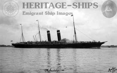 Philadelphia – American Line steamship built 1888 at Glasgow by J. & G.…