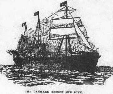 S/S Danmark before the sinking