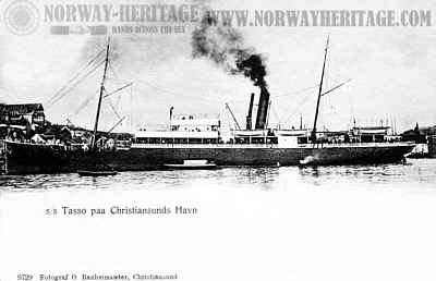 A journey on the S/S Tasso from Christiansund to Hull in 1880