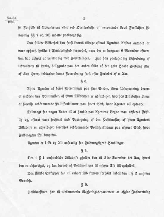 Norwegian passenger act - 1869 – Page 3