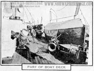 Part of boat deck