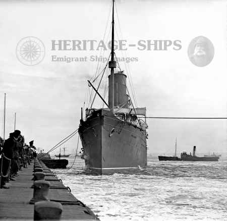 Cunard Line steamship Lucania - at Liverpool