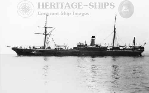 Hibernian - post 1885 - Allan Line steamship