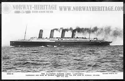 Lusitania – Cunard Line steamship built 1906 at Glasgow by John Brown…