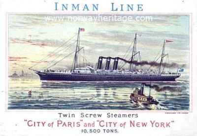 Inman Line advertising