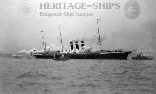 The Inman Line steamship City of New York (3) - from an amateur photo taken in 1890