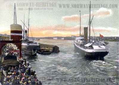 Ariosto – Steamship Ariosto of the Wilson Line departing Gothenburg…