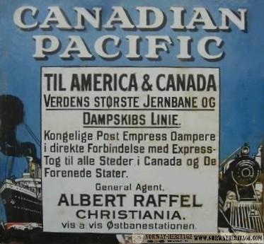 Advertisement Canadian Pacific - agent Raffel