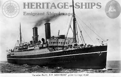 Montrose (2), Canadian Pacific Line steamship