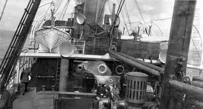 View ahead from the poop deck of the S/S Calypso