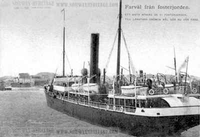 Ariosto – Wilson Line steamship departing Gothenburg