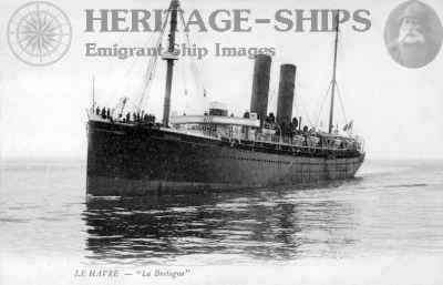 La Bretagne, French Line steamship - at Le Havre