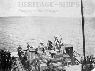 Tender at Queenstown (Cobh) 1902