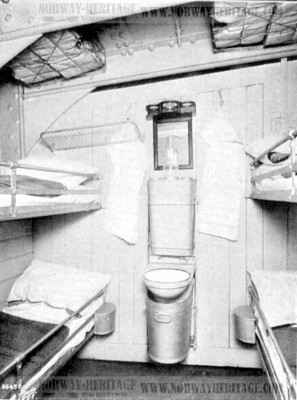 Four berth stateroom on the Kristianiafjord