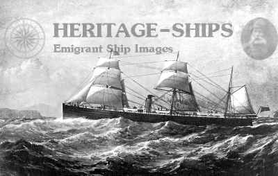 Algeria – Cunard Line steamship built 1870 at Glasgow by J. & G.…