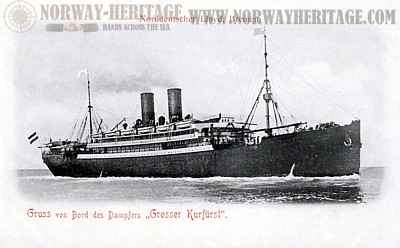 Grosser Kurfürst – Norddeutscher Lloyd steamship built 1899 at Danzig by F.…