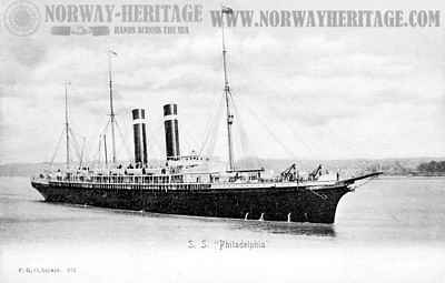 Philadelphia – American Line steamship (ex. City of Paris, Inman Line)