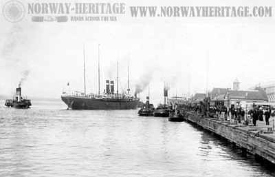 Westernland – American Line and Red Star Line steamship built 1883 at…
