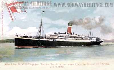 Virginian – in Allan Line colors