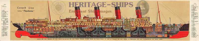 Aquitania - cross section