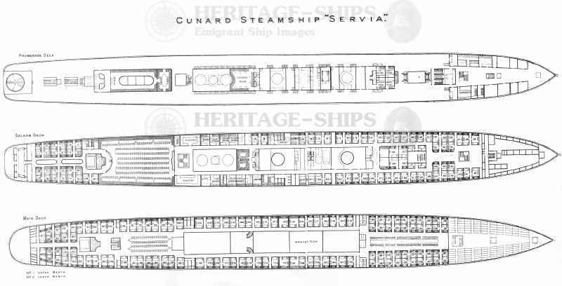 Servia - deck plan