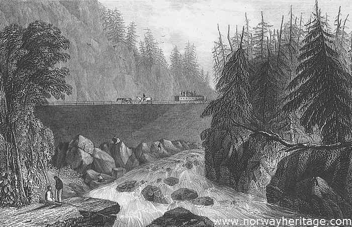 The Erie Canal and the Little Falls on the River Mohawk