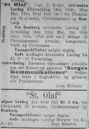 S/S St. Olaf 1869