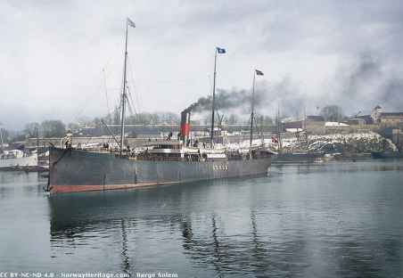 Norge – Scandinavian America line steamship built 1881 at Glasgow…