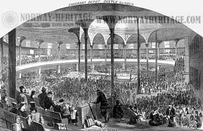 Castle Garden Interior - 1865