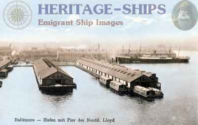 Norddeutscher Lloyd pier at Baltimore