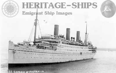 Empress of Australia - white hull