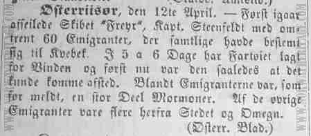 Newspaper Morgenbladet 1854-04-18