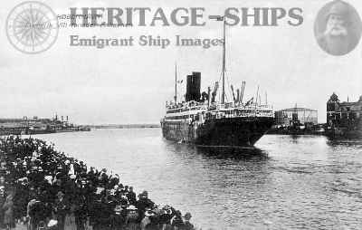 Frederik VIII - departing Copenhagen
