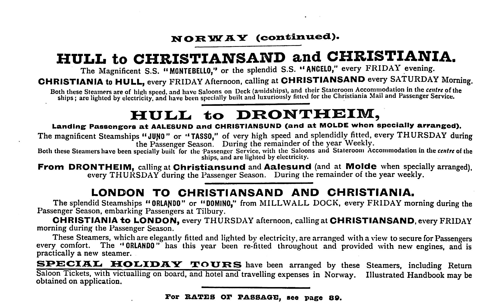 Wilson Line advertisement 1897