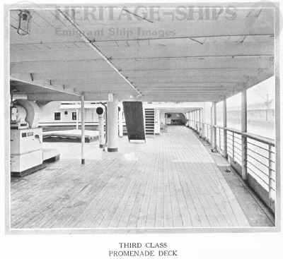 Cameronia (2) - 3rd class promenade deck