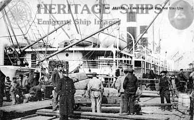 Red Star Line steamship at Antwerp