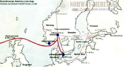 Scandinavian America Line Voyages